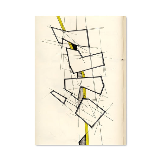 Poster Ligne Jaune