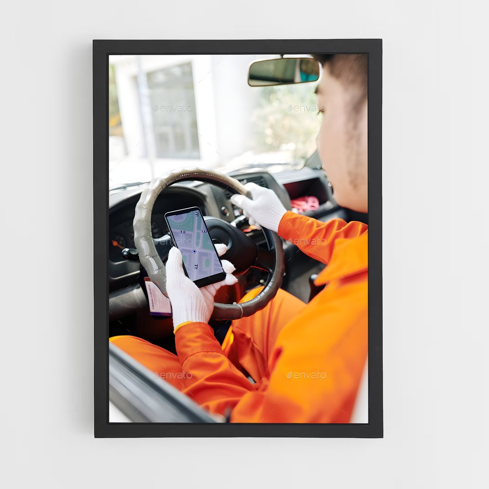 ap-delivery driver-2 cadre Noir