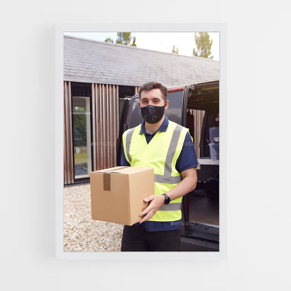 ap-delivery driver-4 cadre Blanc