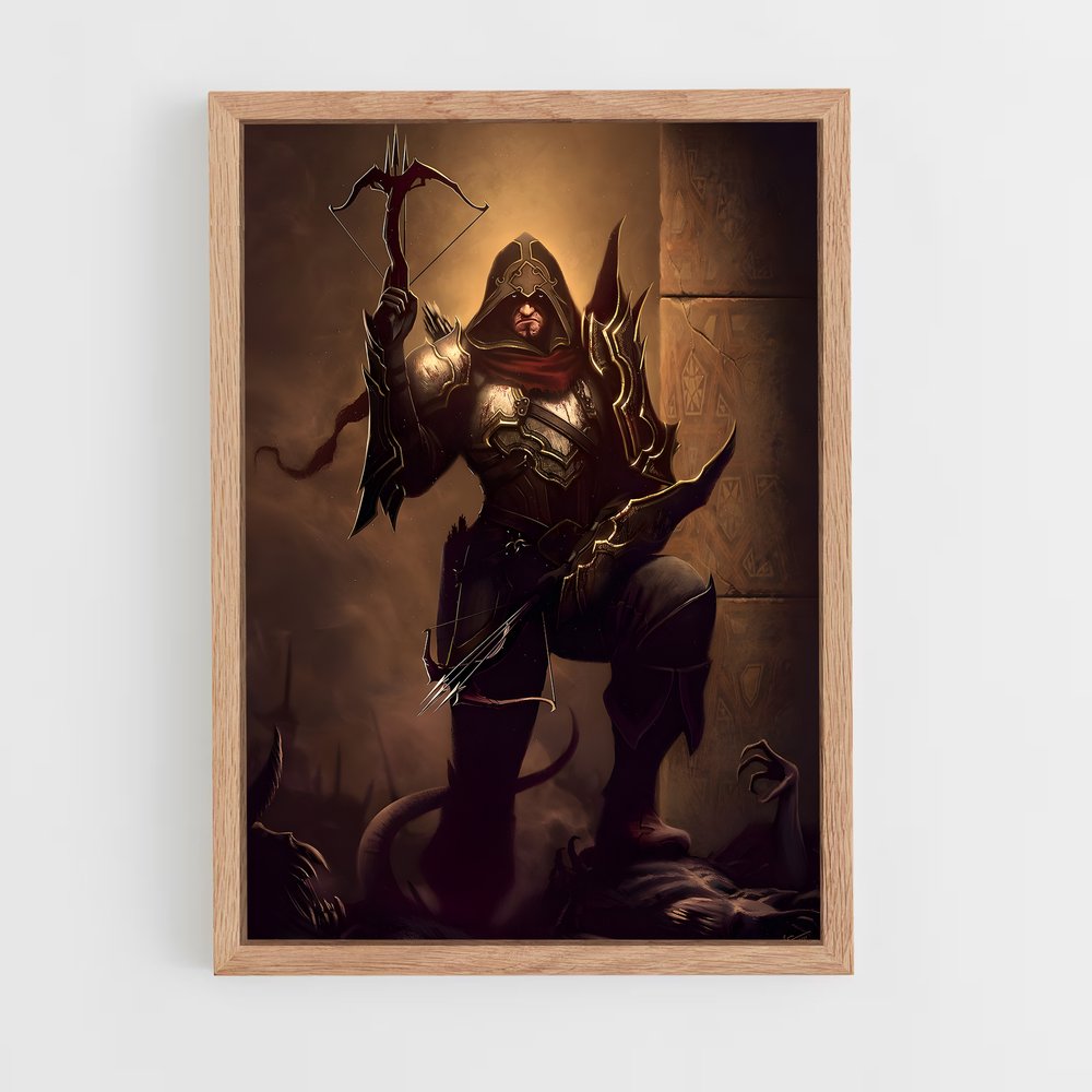ap-demon hunter diablo-2 cadre Bois clair