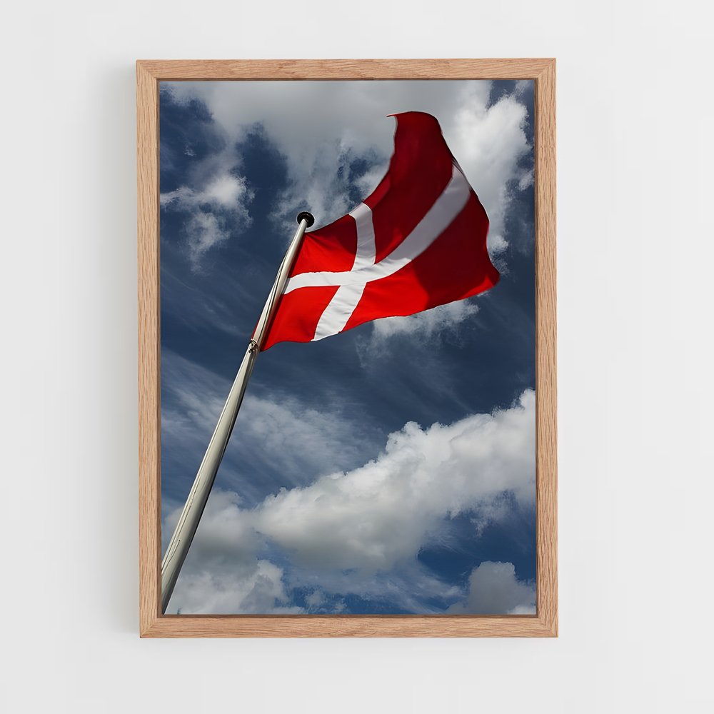 ap-denmark flag-3 cadre Bois clair