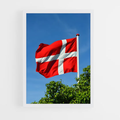 ap-denmark flag-4 cadre Blanc