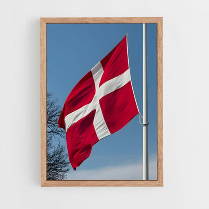 ap-denmark flag-5 cadre Bois clair