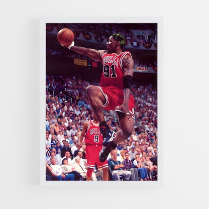 ap-dennis rodman-12 cadre Blanc