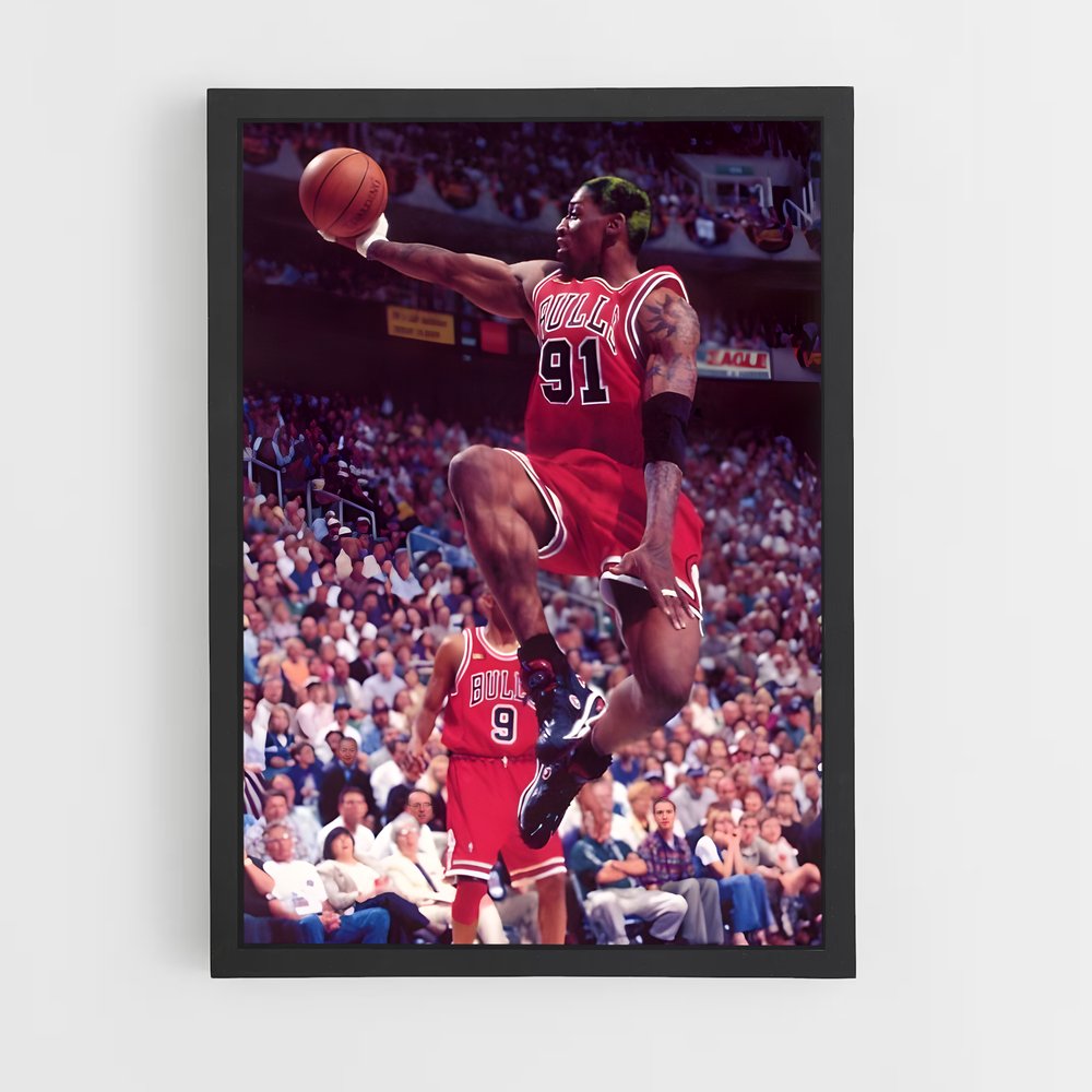 ap-dennis rodman-12 cadre Noir