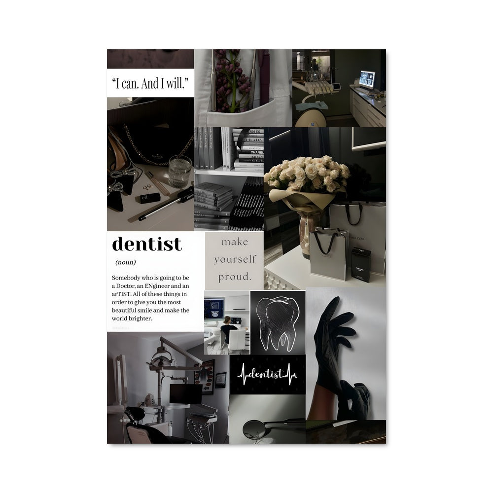 Poster Dentiste en Folie