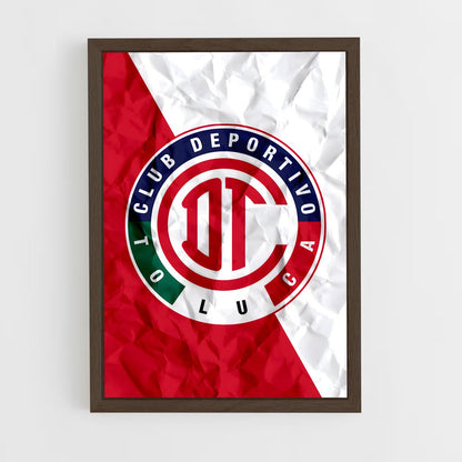 ap-deportivo toluca fc-13 cadre Bois foncé