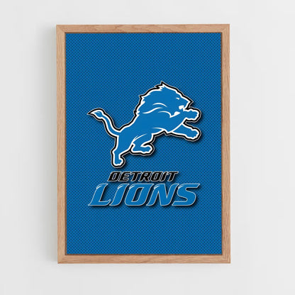 ap-detroit lions-8 cadre Bois clair