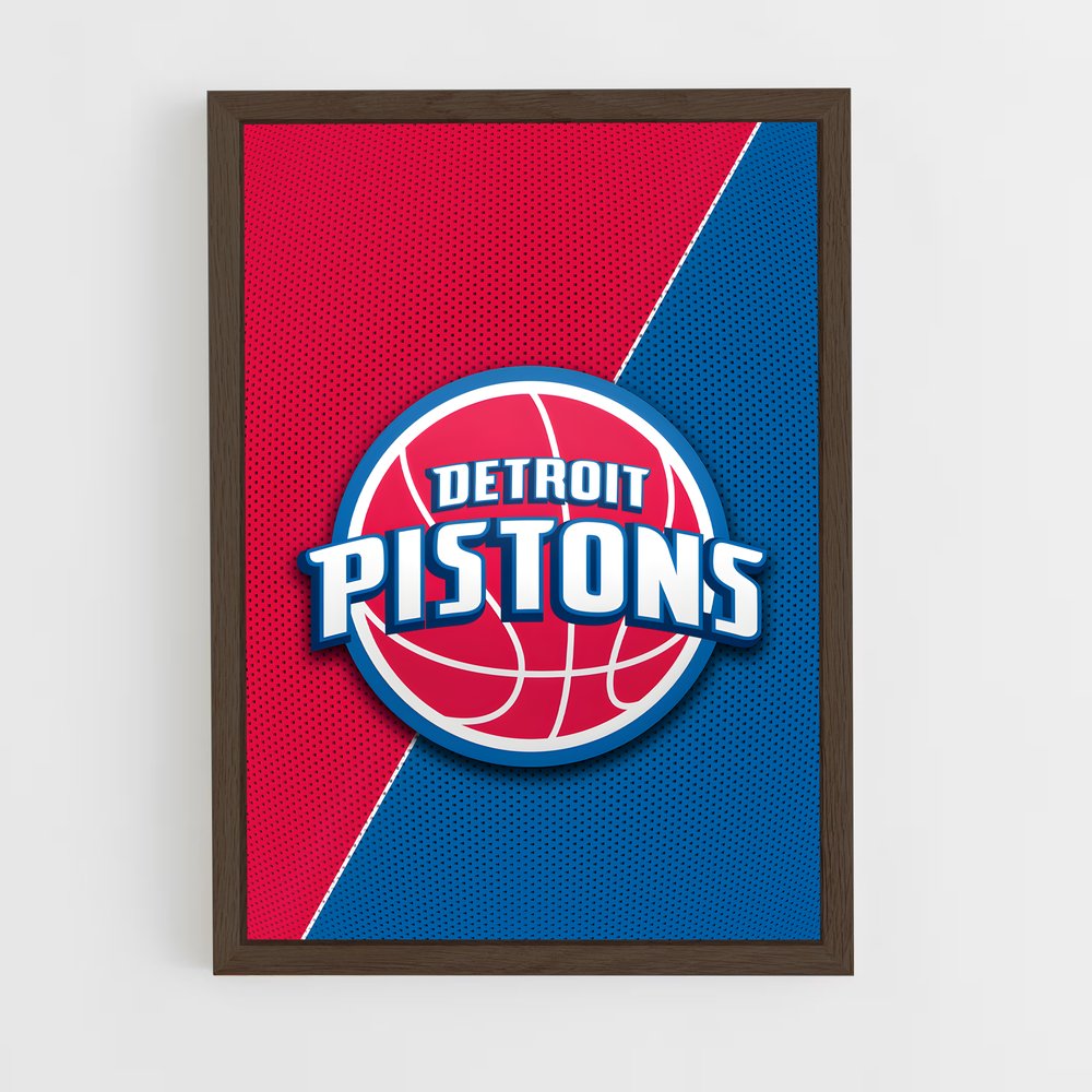 ap-detroit pistons-1 cadre Bois foncé