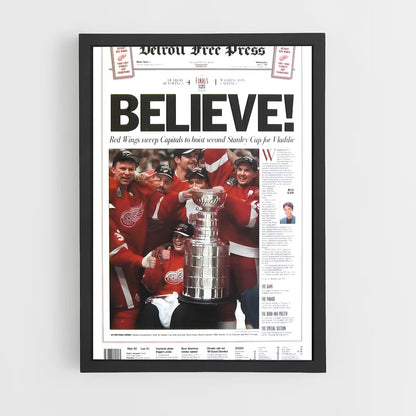 ap-detroit red wings-5 cadre Noir