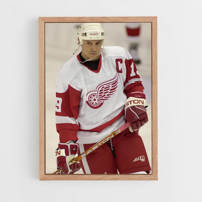 ap-detroit red wings-6 cadre Bois clair