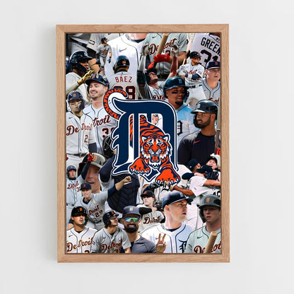 ap-detroit tigers-1 cadre Bois clair