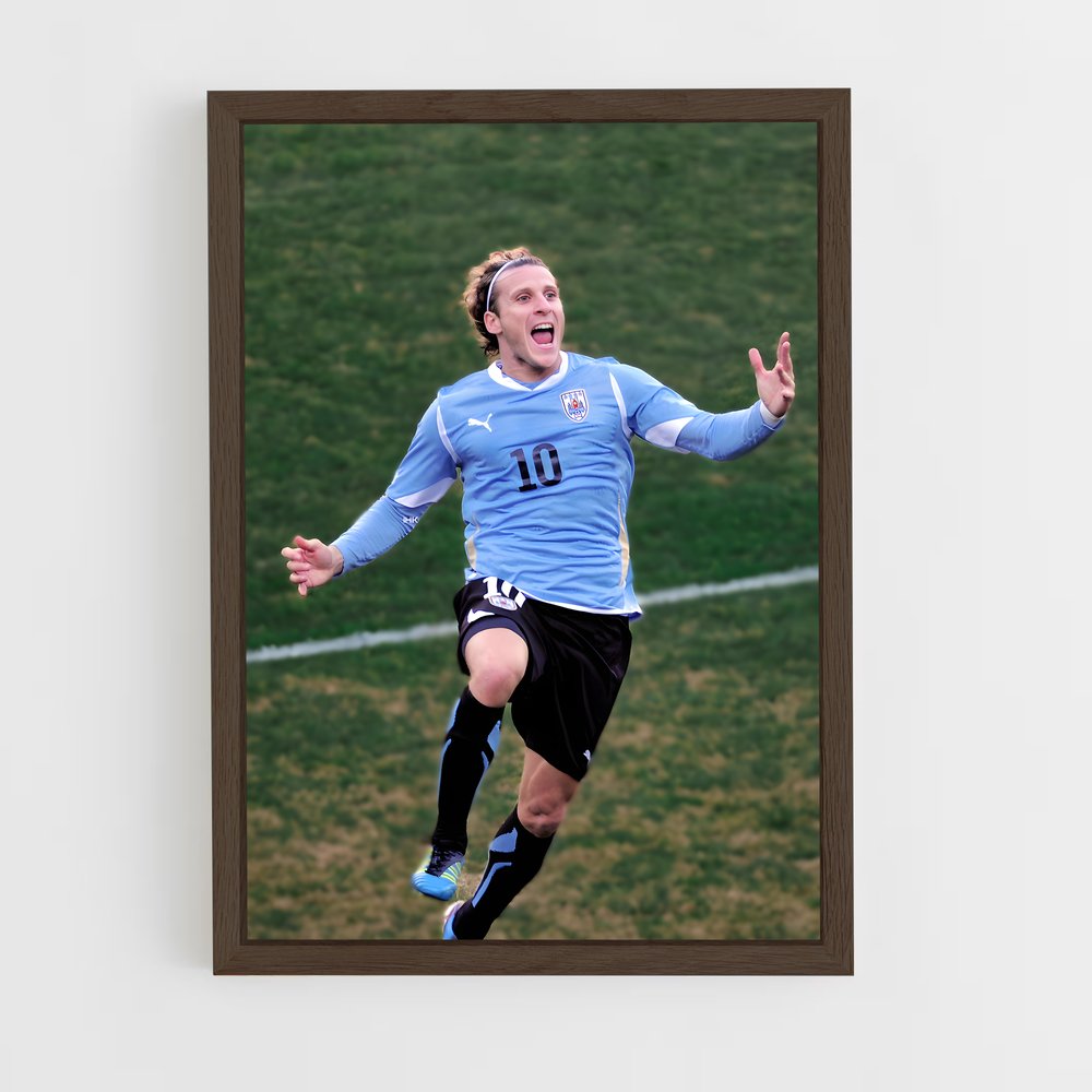 ap-diego forlan-10 cadre Bois foncé