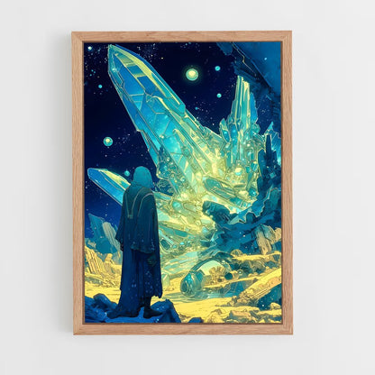 ap-digital space art-3 cadre Bois clair
