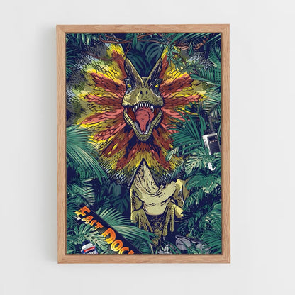 ap-dilophosaurus-3 cadre Bois clair
