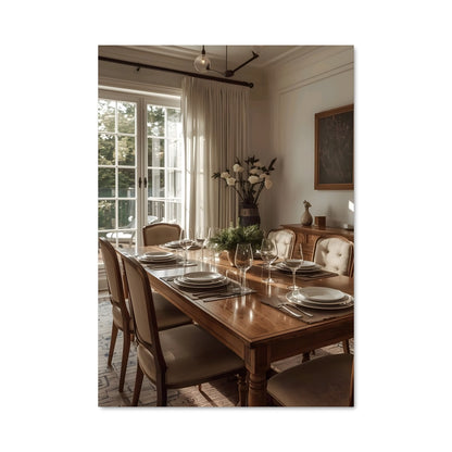 Poster Repas en Famille