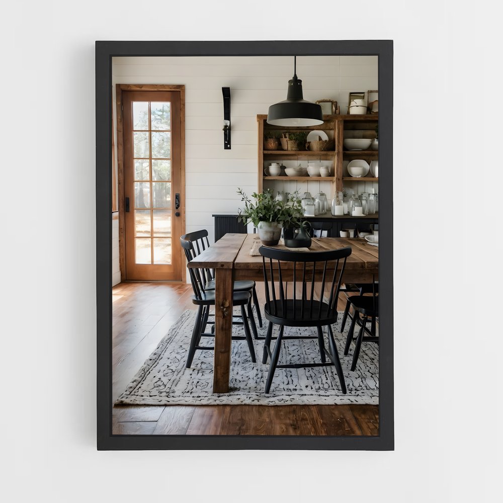 ap-dining room-3 cadre Noir