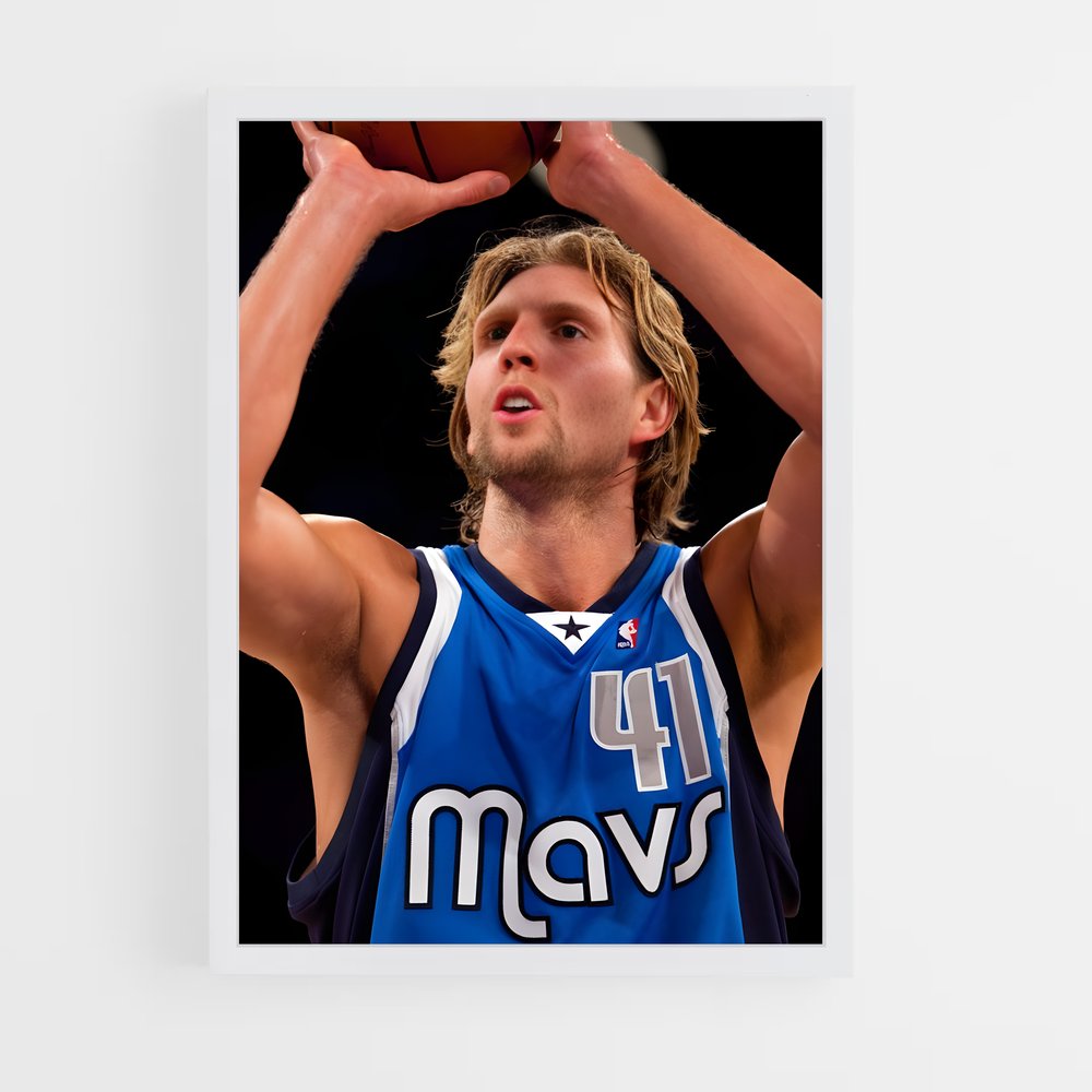 ap-dirk nowitzki-6 cadre Blanc