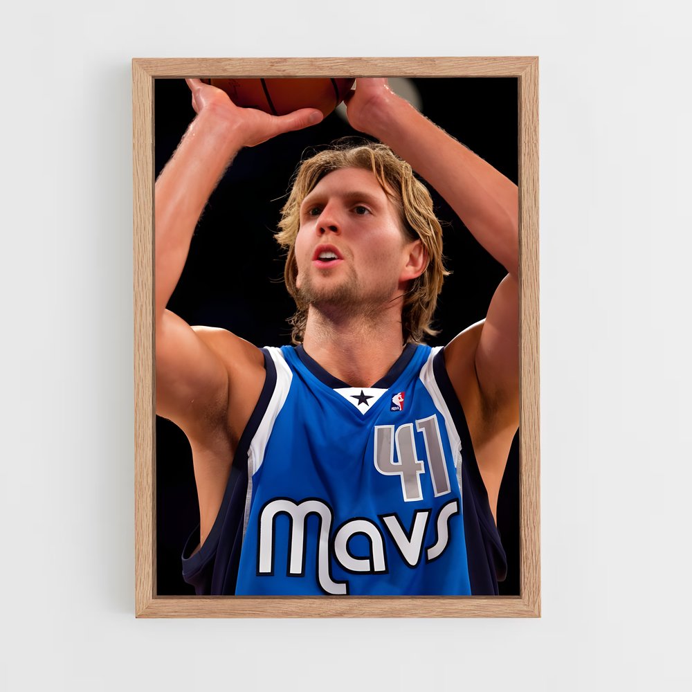 ap-dirk nowitzki-6 cadre Bois clair