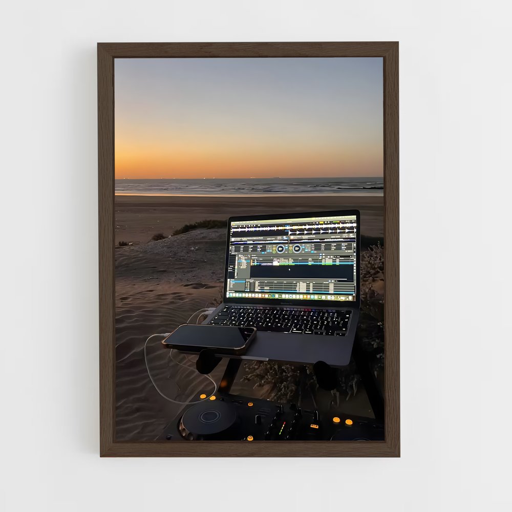 ap-dj-1 cadre Bois foncé