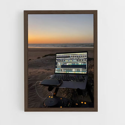 ap-dj-1 cadre Bois foncé