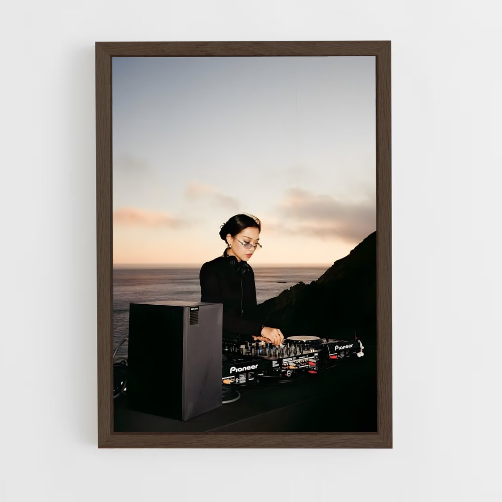 ap-dj-8 cadre Bois foncé