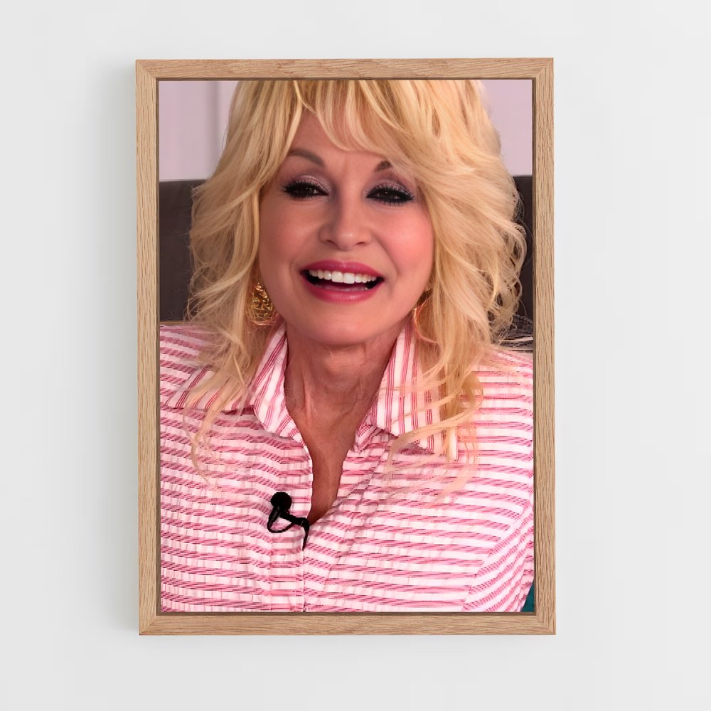 ap-dolly parton-2 cadre Bois clair
