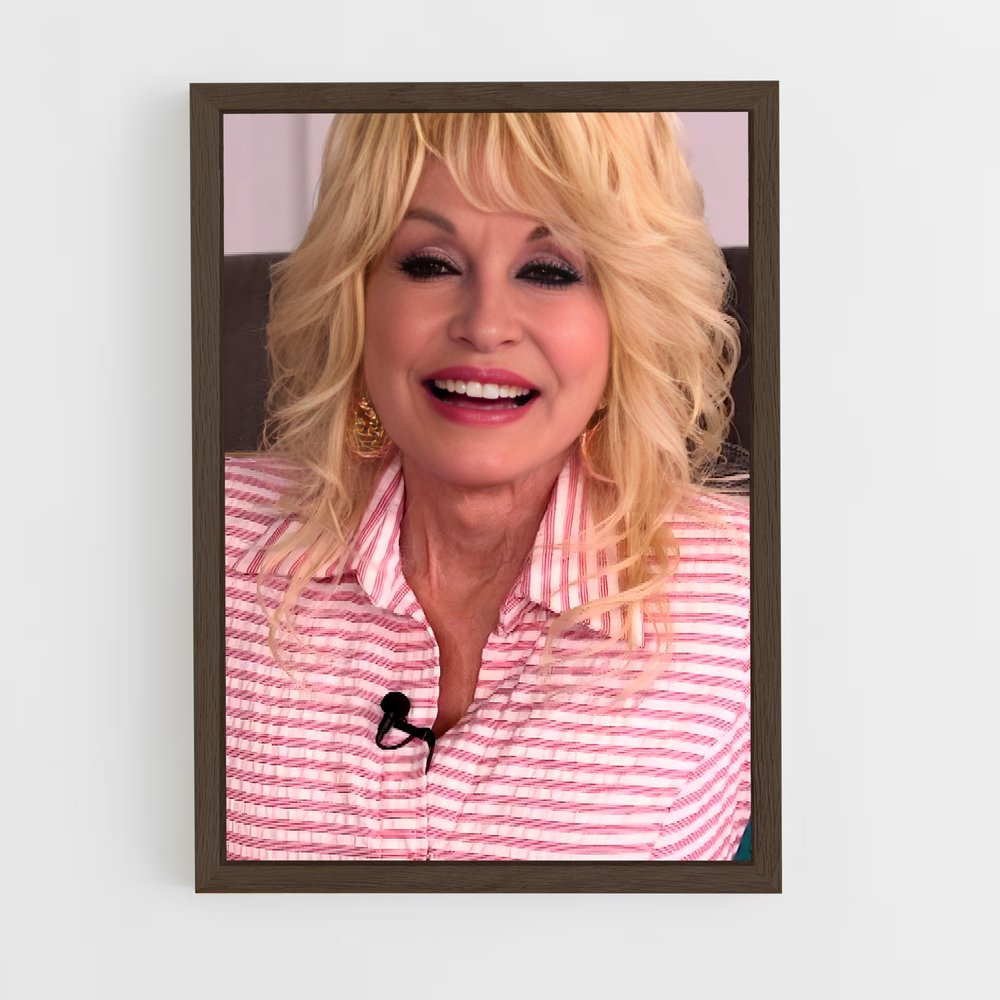 ap-dolly parton-2 cadre Bois foncé