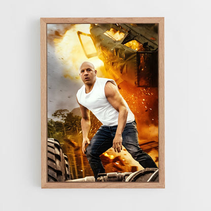 ap-dominic toretto-8 cadre Bois clair