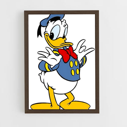 ap-donald duck-10 cadre Bois foncé