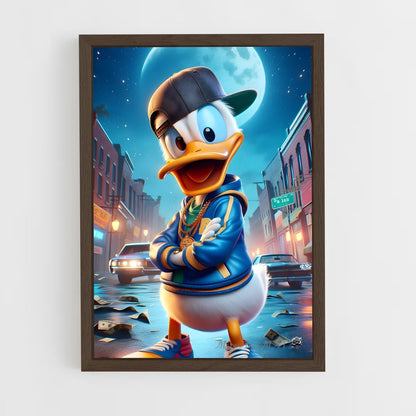 ap-donald duck-8 cadre Bois foncé