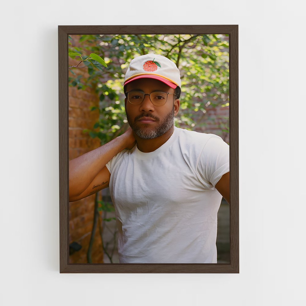 ap-donald glover-2 cadre Bois foncé