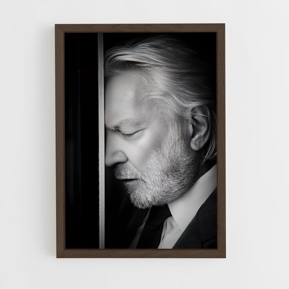 ap-donald sutherland-5 cadre Bois foncé