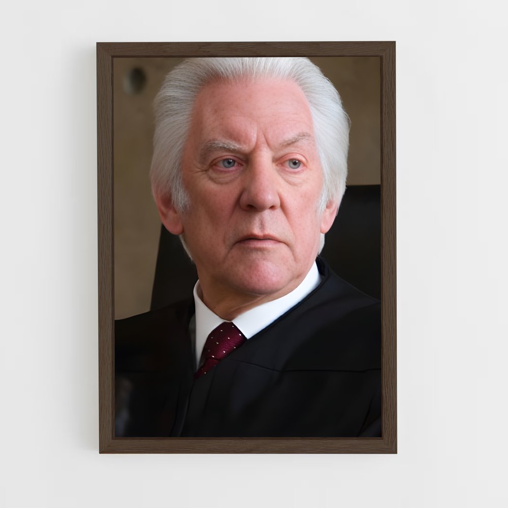 ap-donald sutherland-8 cadre Bois foncé