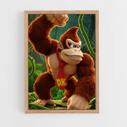 ap-donkey kong-5 cadre Bois clair