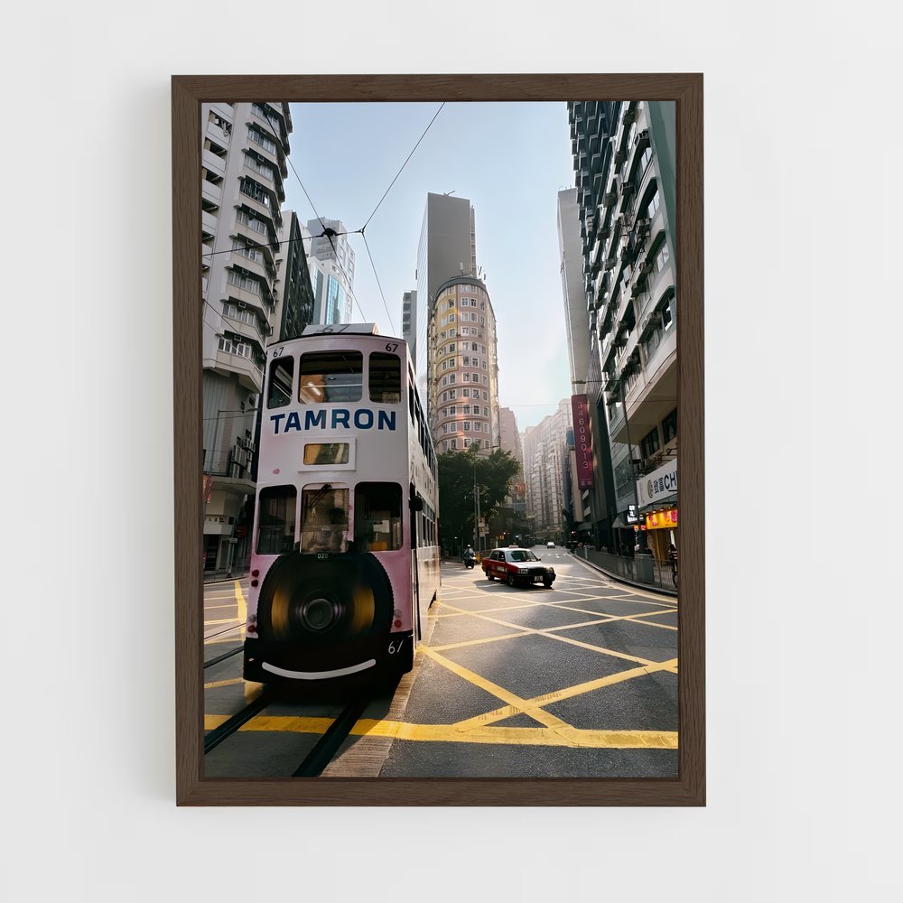 ap-double decker hong kong-4 cadre Bois foncé