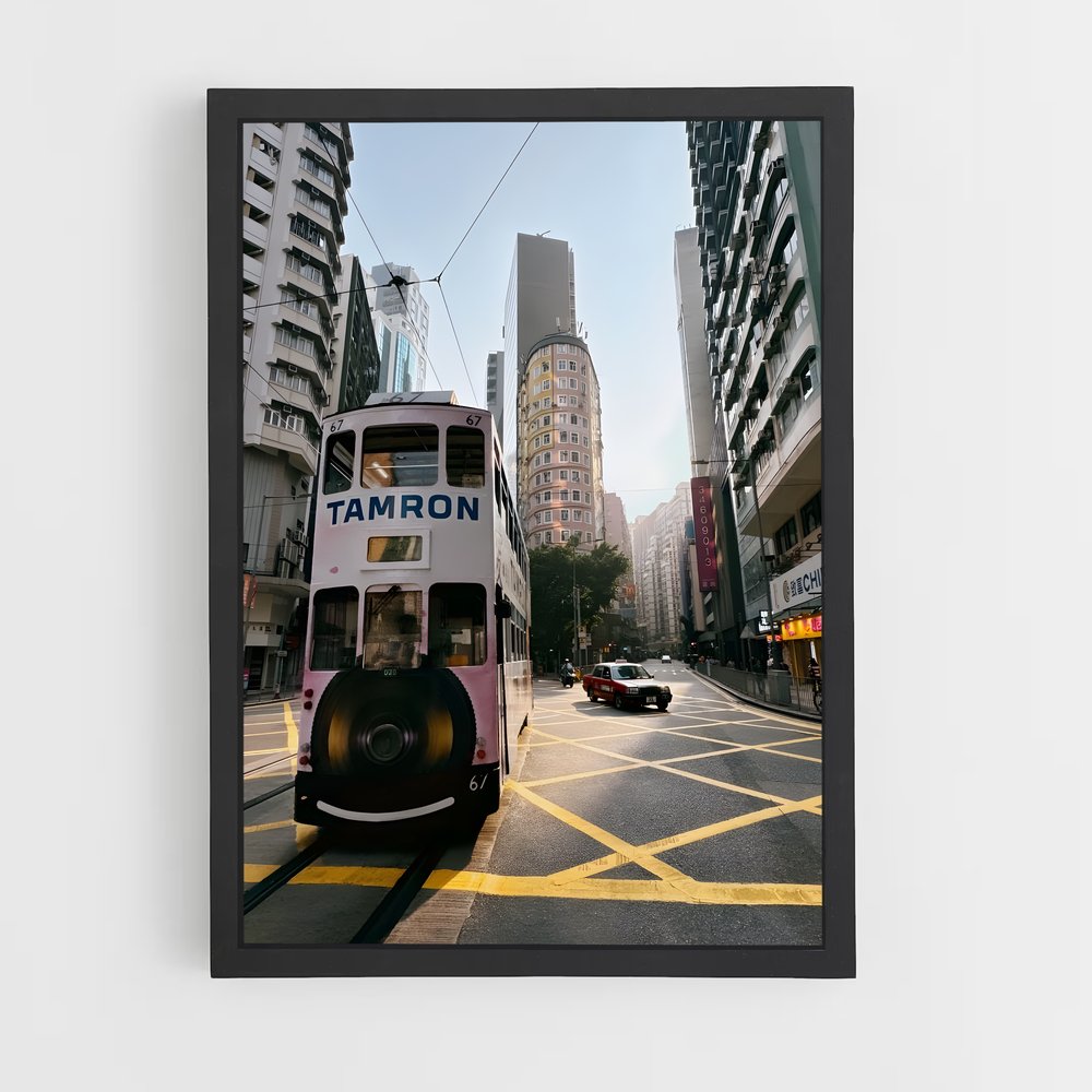 ap-double decker hong kong-4 cadre Noir