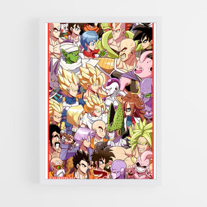 ap-dragon ball fighterz-3 cadre Blanc