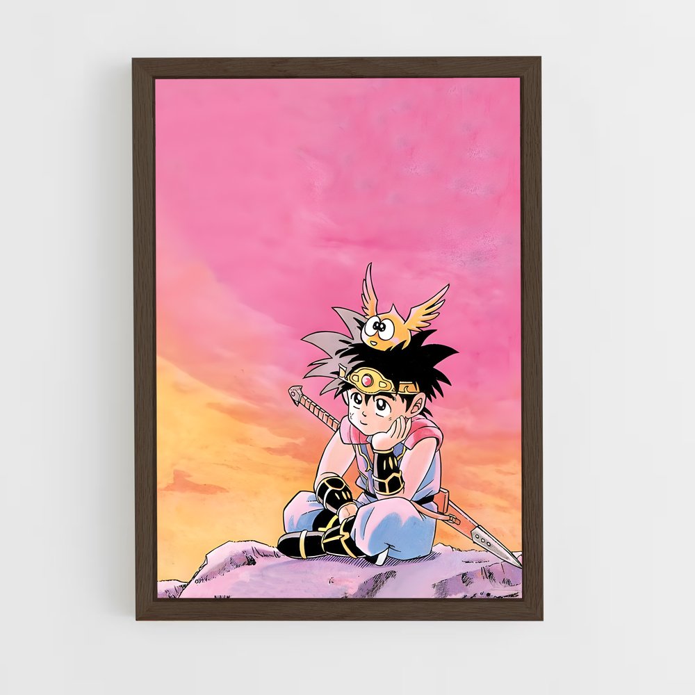 ap-dragon quest-6 cadre Bois foncé