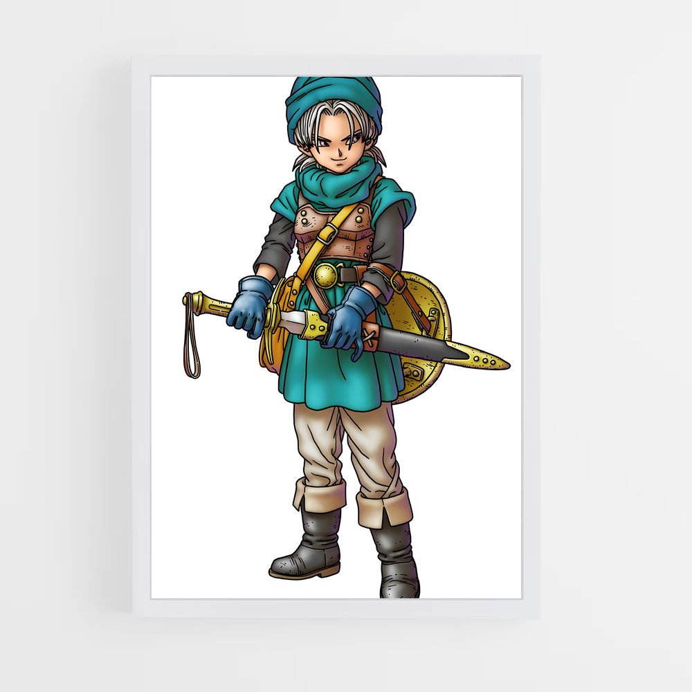 ap-dragon quest-8 cadre Blanc