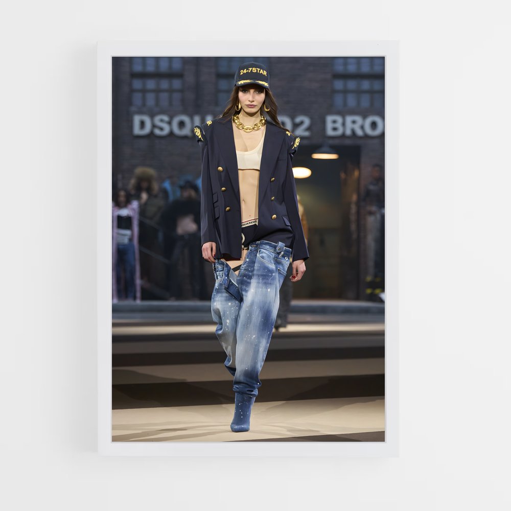 ap-dsquared2-3 cadre Blanc