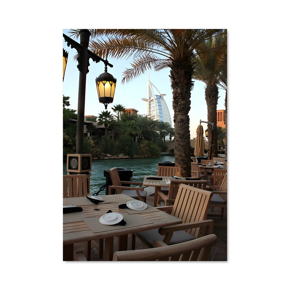 Poster Dîner au Bord de l'Eau