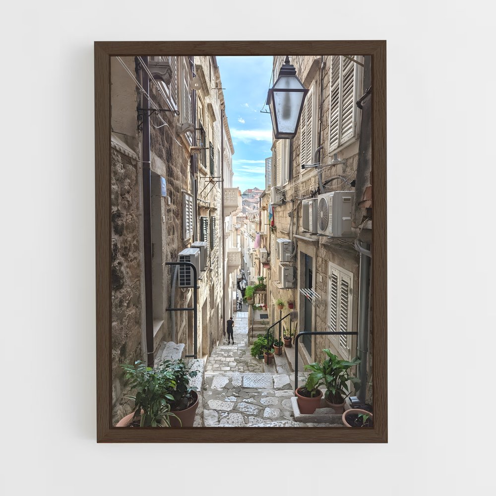 ap-dubrovnik old town-3 cadre Bois foncé