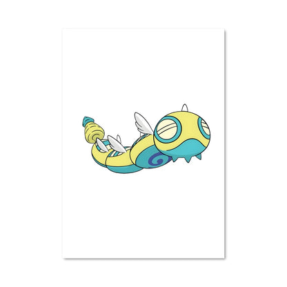 Poster Dunsparce et son Poisson Amical