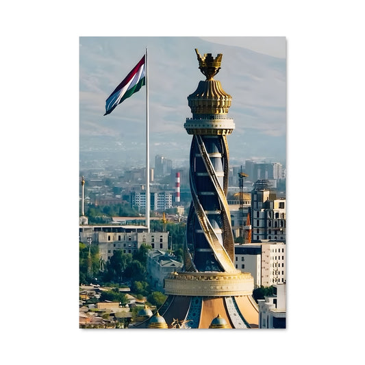 Poster Drapeau de Dushanbe