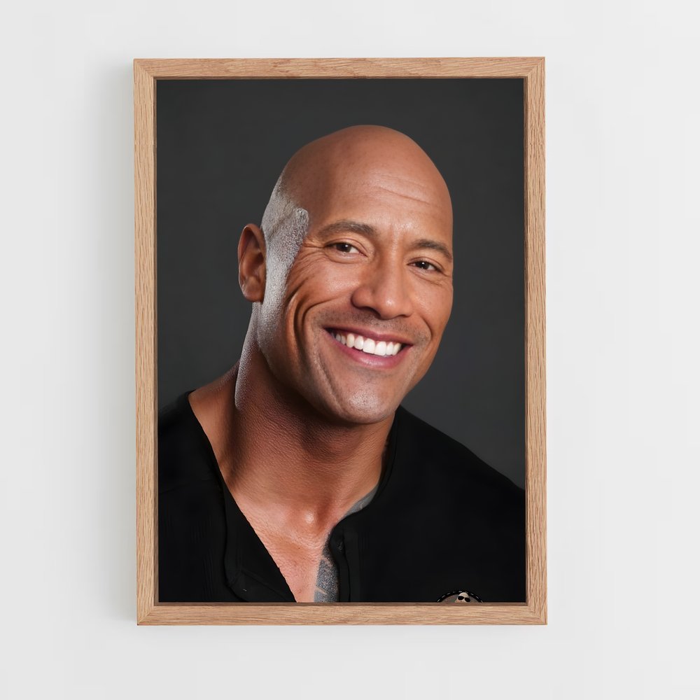 ap-dwayne johnson-5 cadre Bois clair