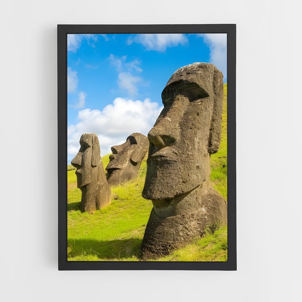 ap-easter island moai-1 cadre Noir