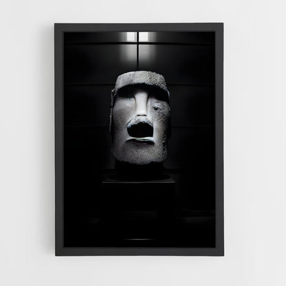 ap-easter island moai-7 cadre Noir