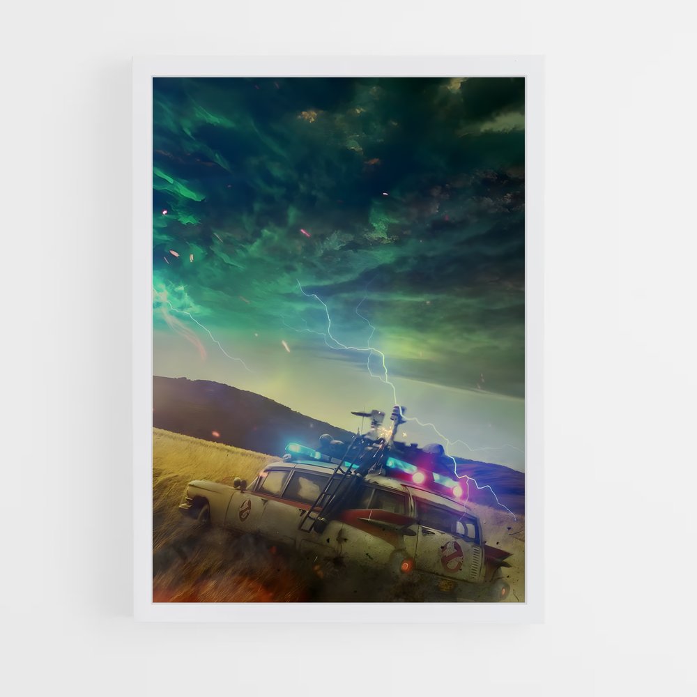 ap-ecto-1 ghostbusters-2 cadre Blanc