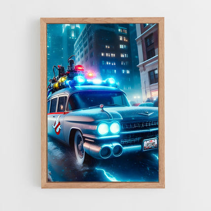ap-ecto-1 ghostbusters-3 cadre Bois clair